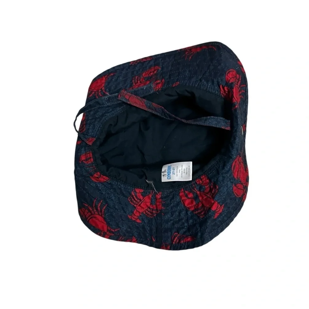 Gymboree Black Hat with Red Lobster Design